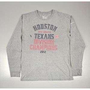 Nike Houston Texans T-Shirt Mens Large. 2012 AFC Division Champs NFL Football.‎